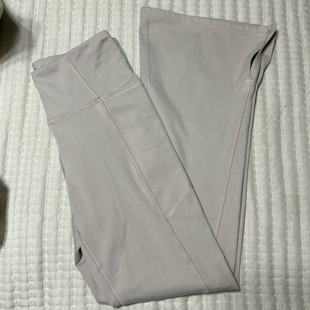 Flare split hem leggings